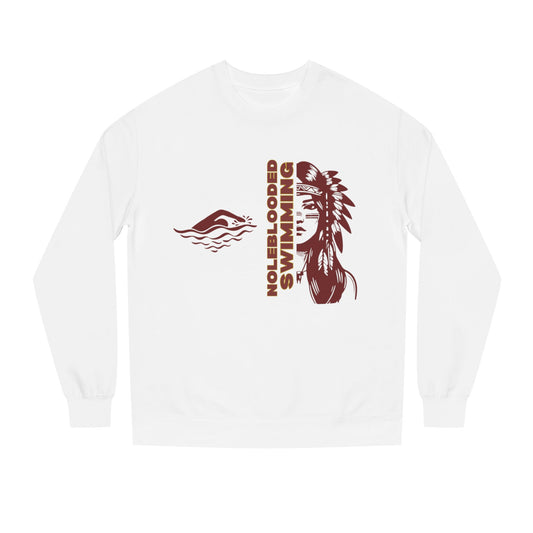 Noleblooded Athletics - Ladies Swimming Unisex Double-Sided, Crew Neck Sweatshirt