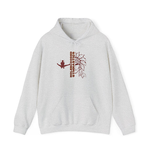 Noleblooded Athletics - Gymnastics Unisex Hoodie w/ Logo on Arm