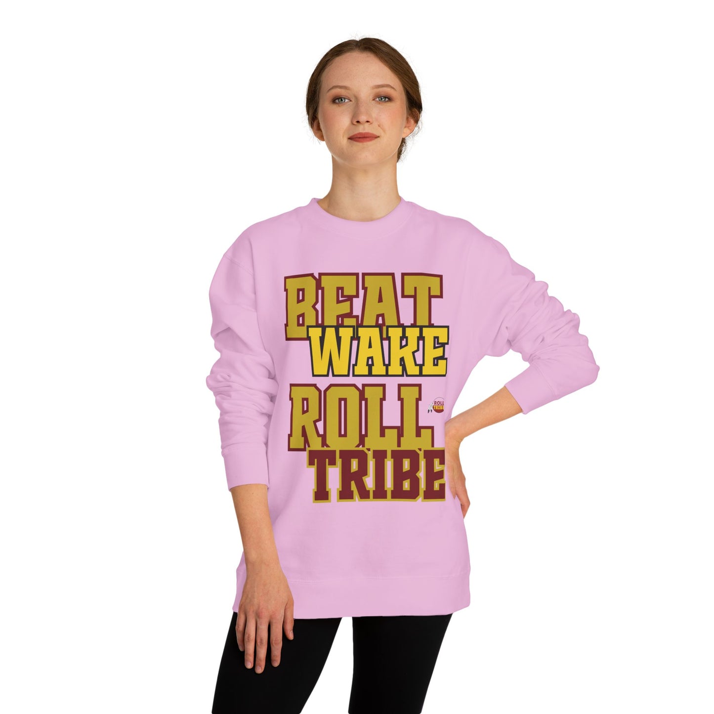 Roll Tribe "Beat Wake" Unisex Crew Neck Sweatshirt