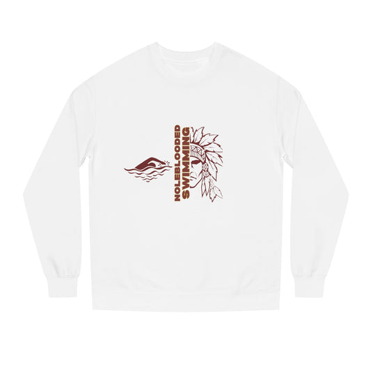 Noleblooded Athletics - Swimming Unisex Double-Sided, Crew Neck Sweatshirt