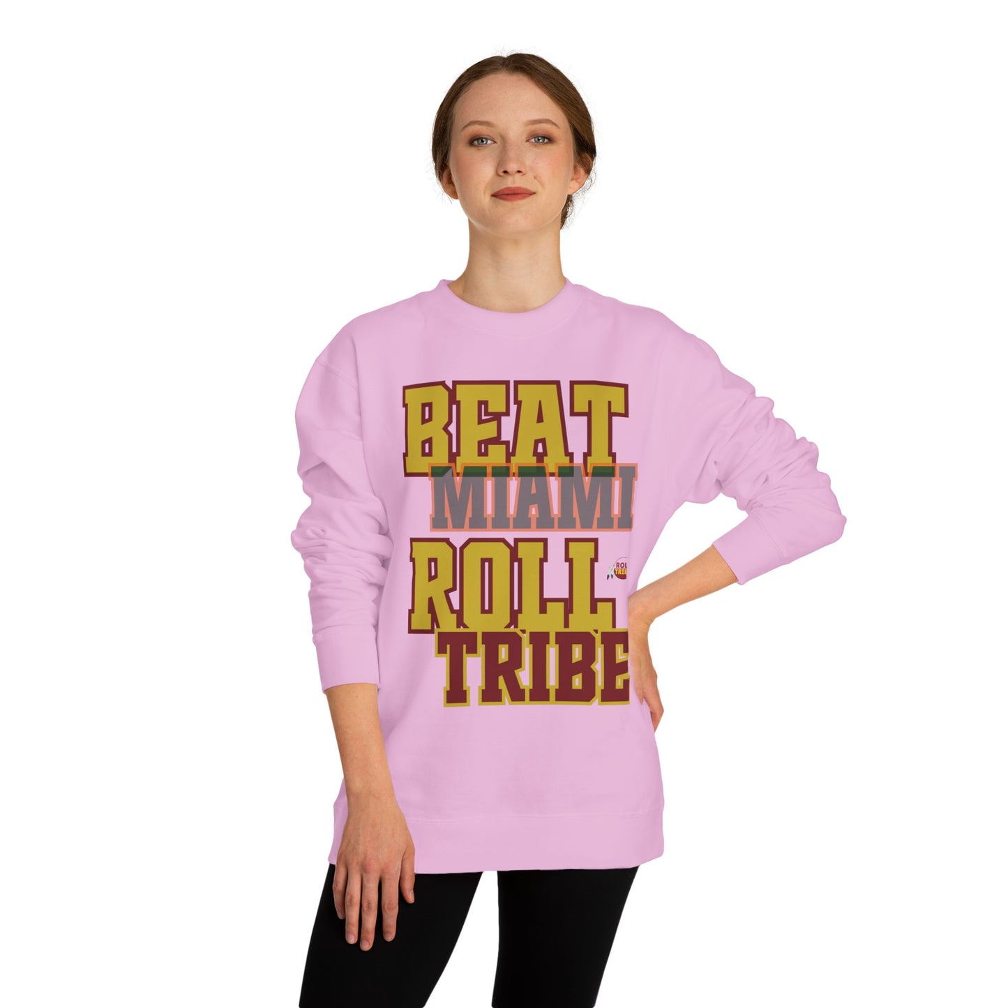 Roll Tribe "Beat Miami" Roll Tribe Unisex Crew Neck Sweatshirt