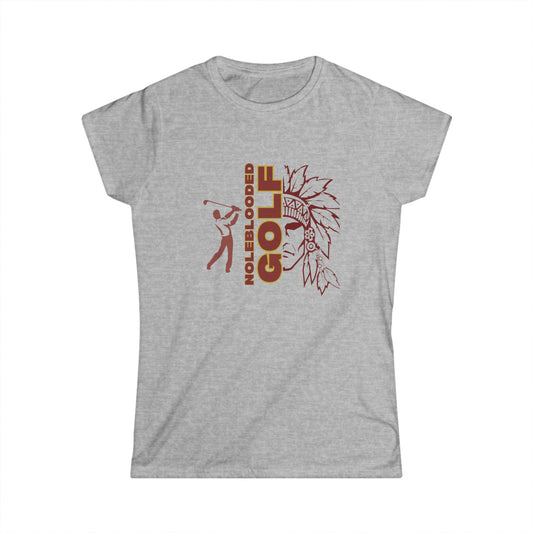 Noleblooded Athletics - Golf Women's Double-Sided, Graphic T-Shirt Tee