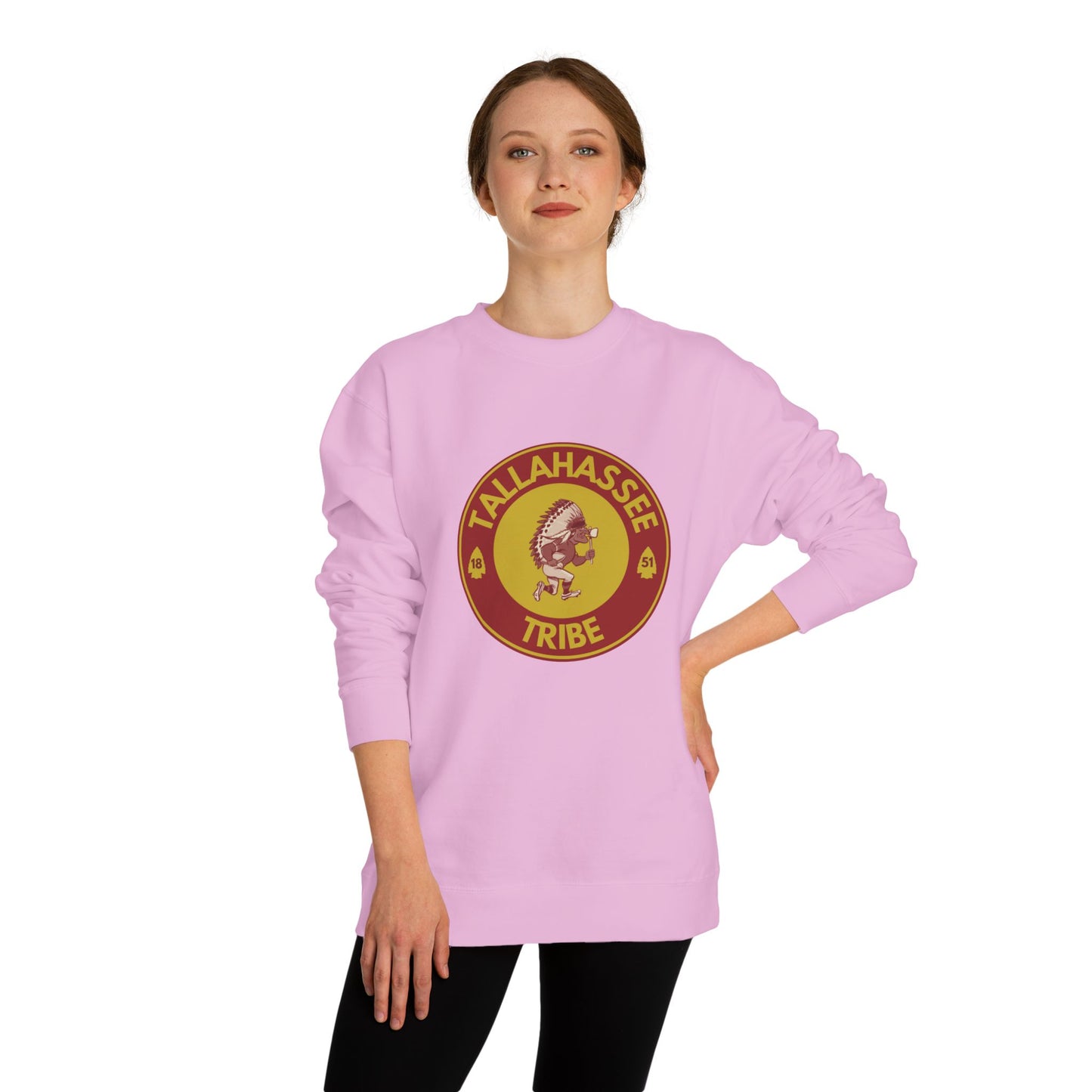 Roll Tribe :Tallahassee Tribe" Double-Sided, Unisex Crew Neck Sweatshirt
