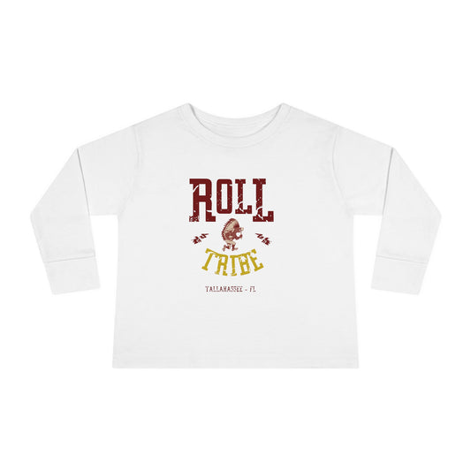 Roll Tribe - "Cartoon Indian" -Toddler Long Sleeve Tee