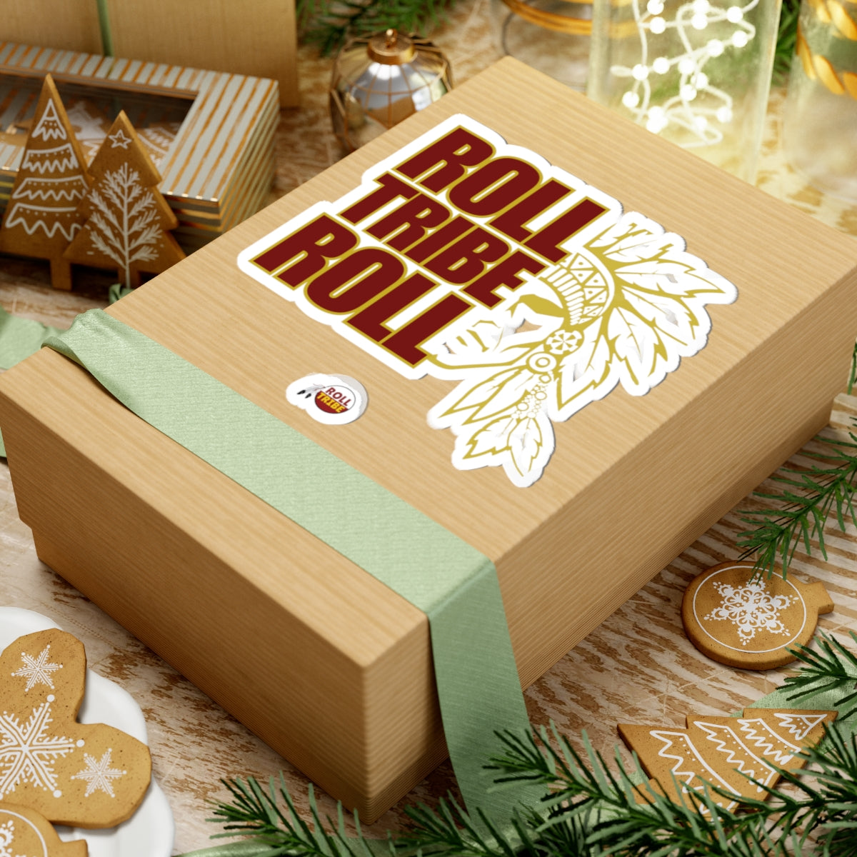 Tribal Inspired Kiss-Cut Stickers - 'Roll Tribe Roll' Design