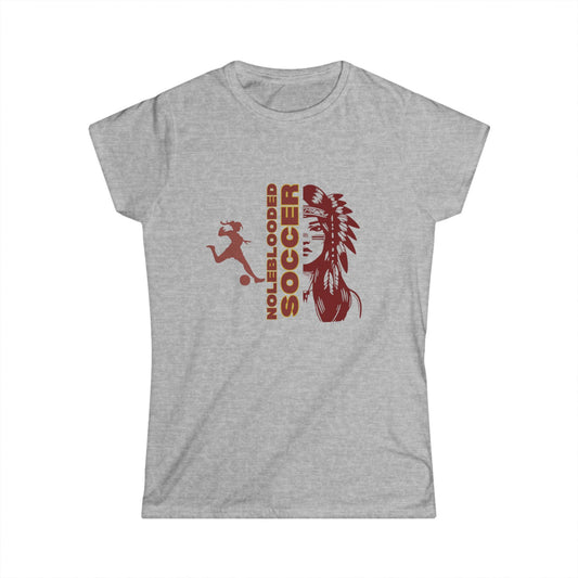 Noleblooded Athletics - Ladies Tennis Women's Double-Sided, Softstyle Soccer Tee