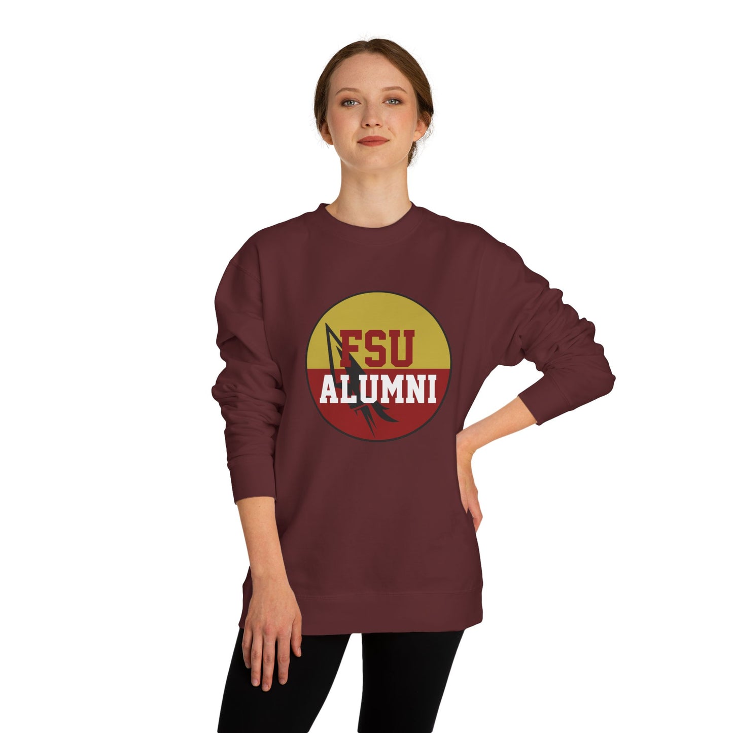 Gameday - "FSU ALUMNI Button" Unisex Crew Neck Sweatshirt