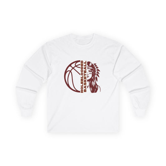 Noleblooded Athletics - Ladies Basketball Double-Sided, Long Sleeve Tee