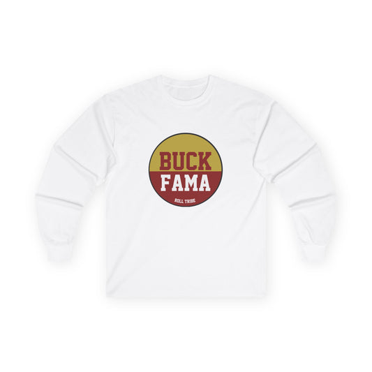 Gameday - "BUCK FAMA" Button Unisex Long Sleeve Tee