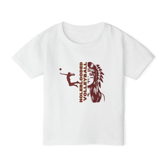 Noleblooded Athletics Volleyball Toddler, Double-Sided, T-Shirt