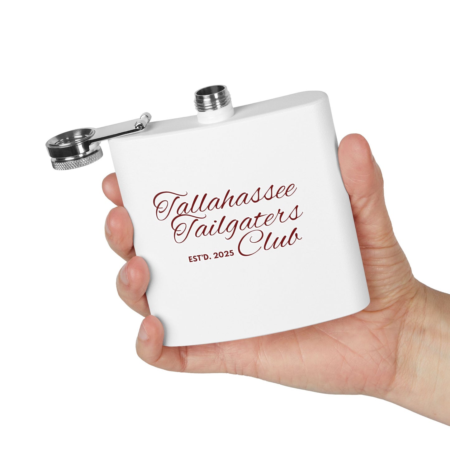 Gameday - "Tallahassee Tailgaters Club" Stainless Steel Flask - 6oz