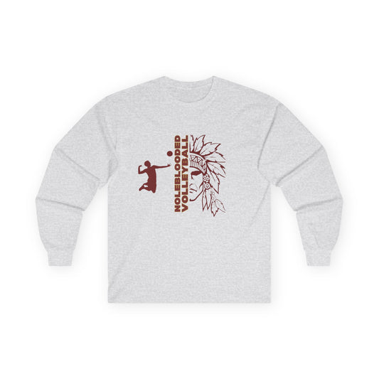 Noleblooded Athletics - Volleyball Unisex, Double-Sided, Long Sleeve Tee