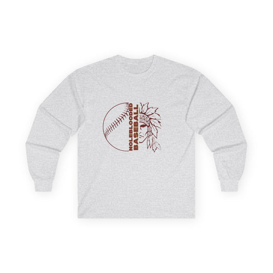 Noleblooded Athletics - Baseball Unisex Double-Sided, Long Sleeve Tee