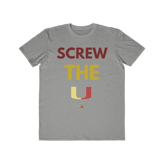 Men's Lightweight Fashion Tee - 'Screw The U' Statement Tee for Sports Fans