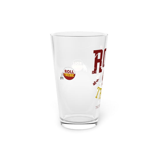 Roll Tribe -"Cartoon Indian" 16oz Pint Glass