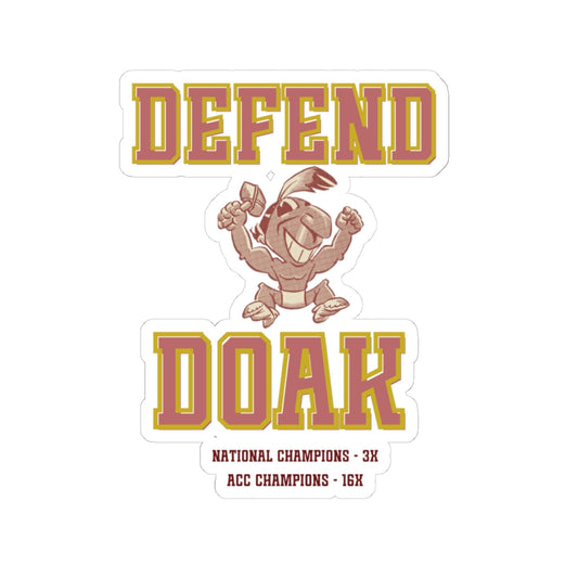 Gameday - "DEFEND DOAK" Kiss-Cut Stickers