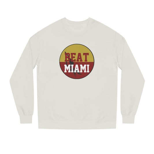 Gameday - "BEAT MIAMI" Button Unisex Crew Neck Sweatshirt