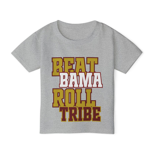 Beat Bama Roll Tribe Toddler T-Shirt - Sports Fan Tee for Young Fans