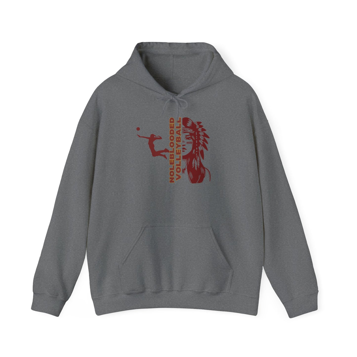 Noleblooded Athletics - Ladies Volleyball Unisex Heavy Blend™ Hooded Sweatshirt
