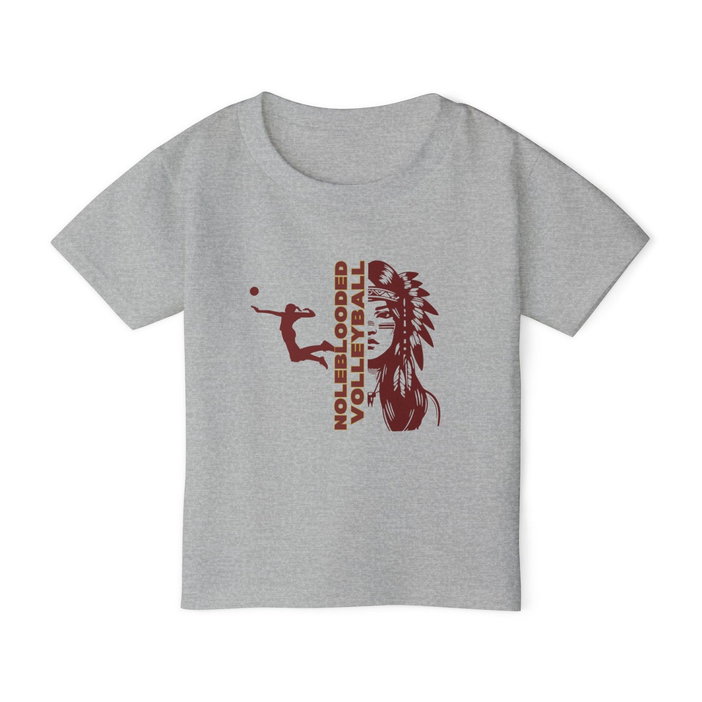 Noleblooded Athletics Volleyball Toddler, Double-Sided,  T-Shirt