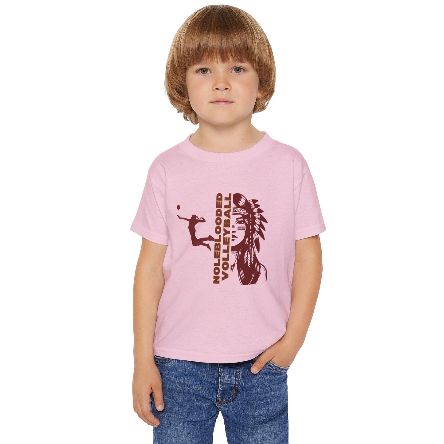 Noleblooded Athletics - Ladies Volleyball Double-Sided, Toddler T-Shirt