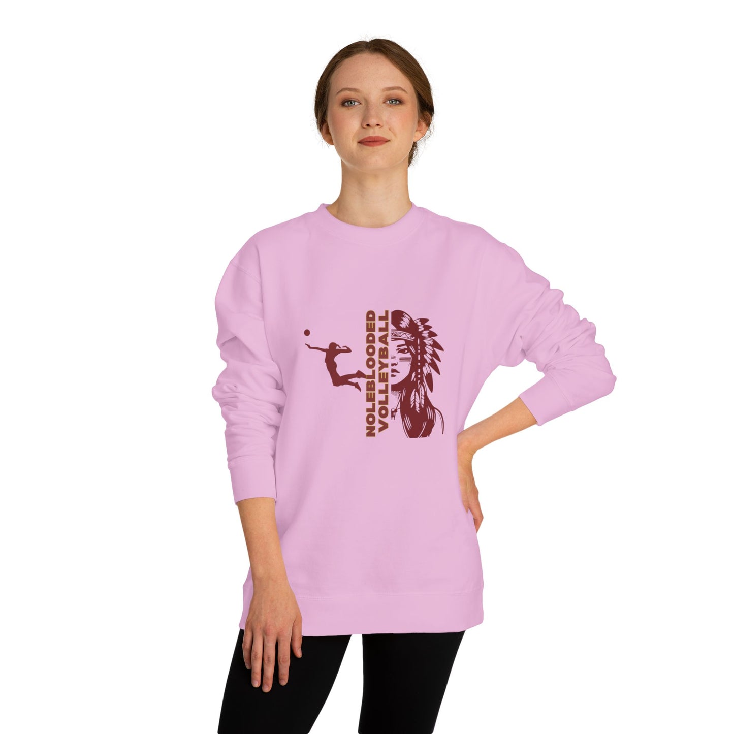 Noleblooded Athletics - Volleyball Unisex Crew Neck Sweatshirt