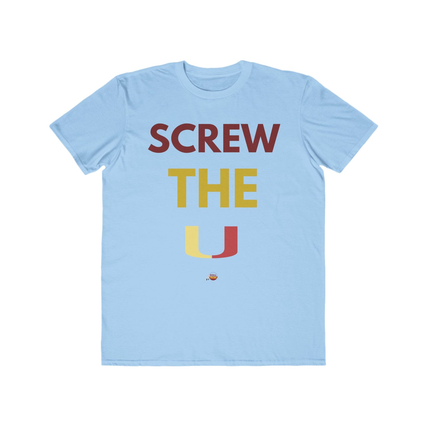 Men's Lightweight Fashion Tee - 'Screw The U' Statement Tee for Sports Fans