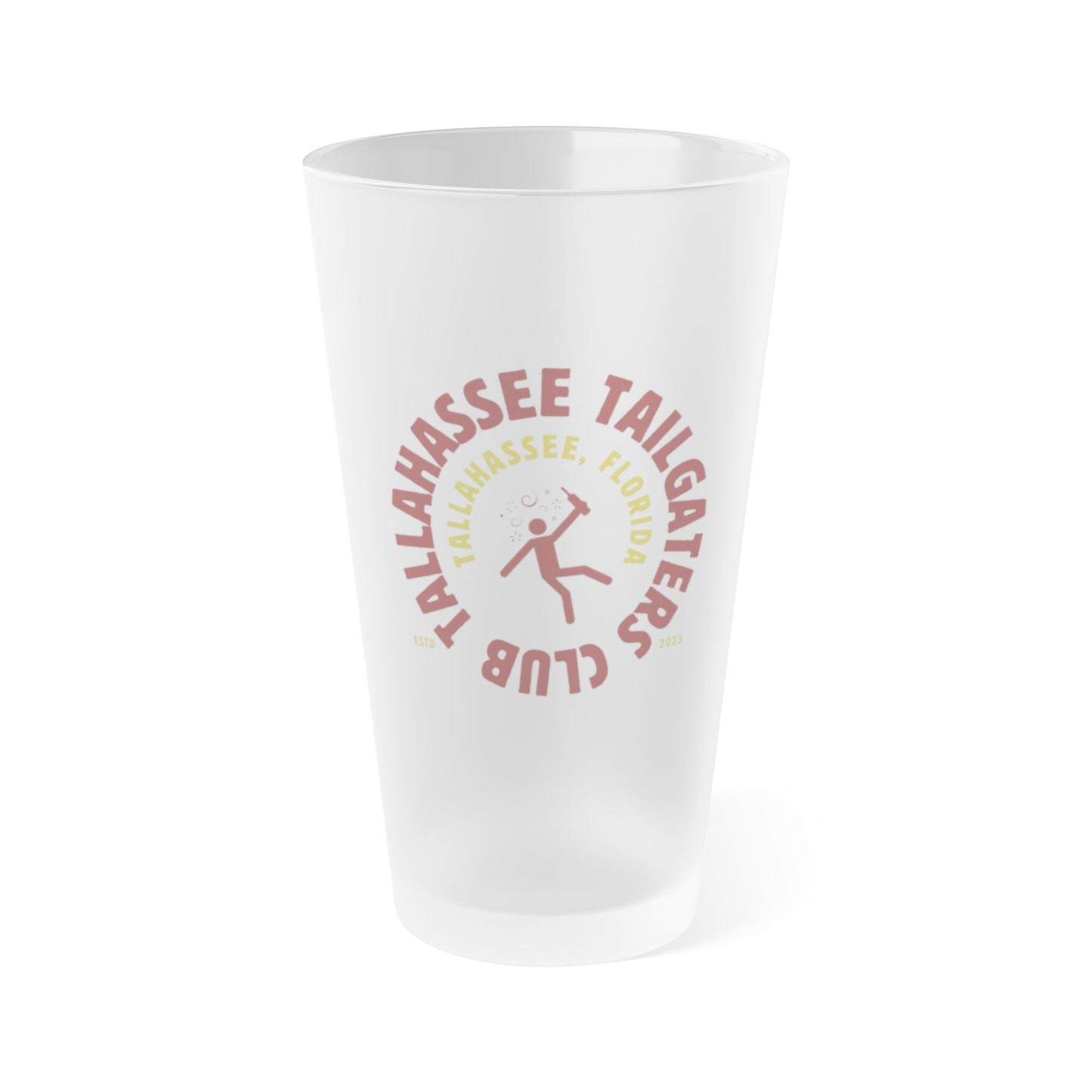 Gameday - "Tallahassee Tailgaters Club" Frosted Pint Glass -16oz