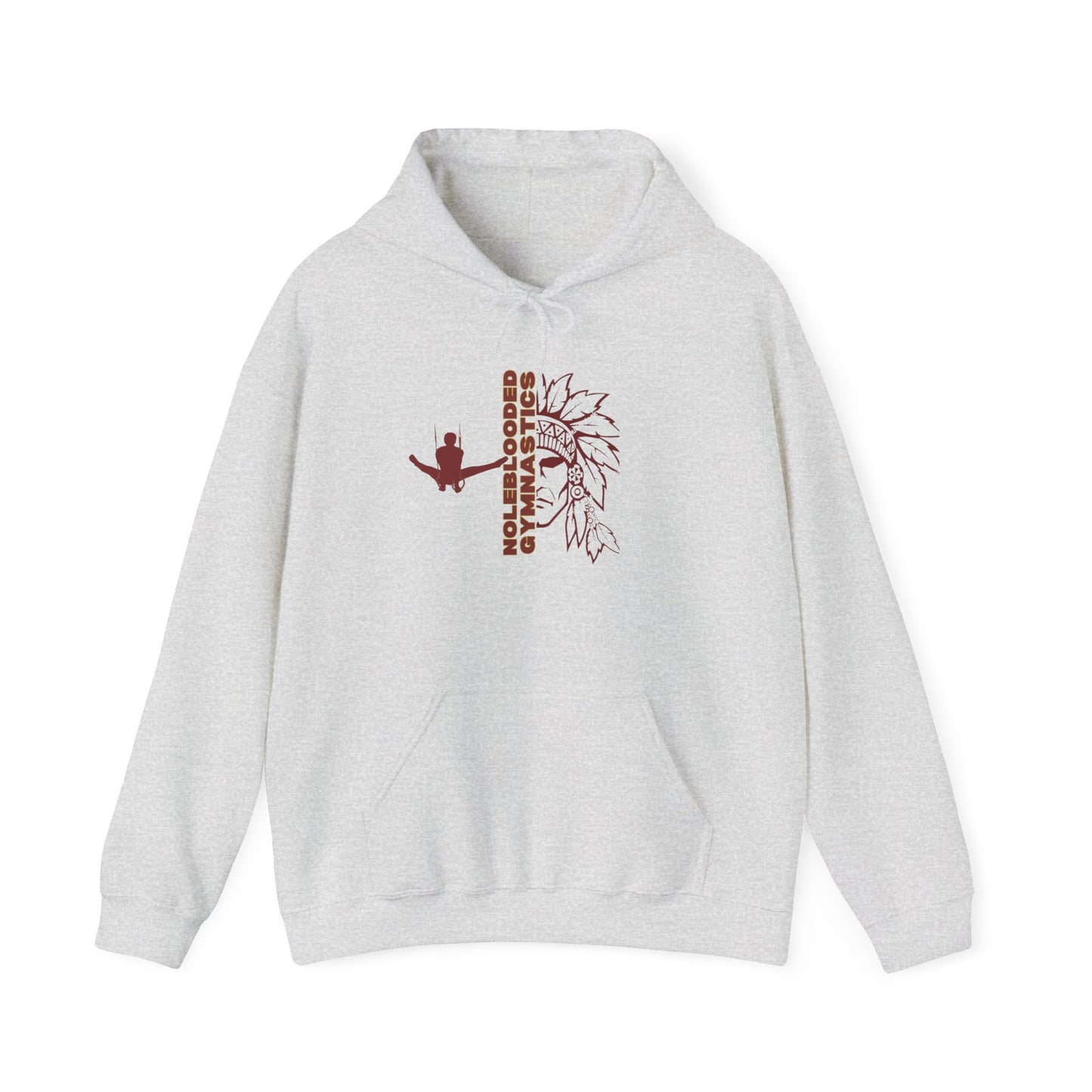 Noleblooded Athletics - Gymnastics Unisex Hoodie w/ Logo on Arm