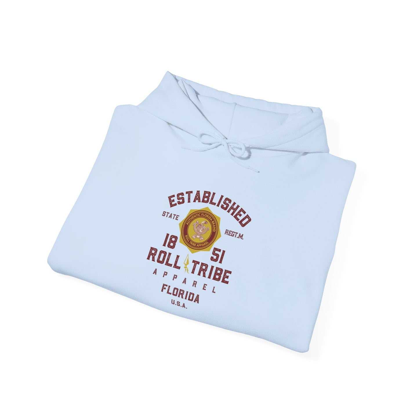Roll Tribe - "Established 1851 Badge" Hooded Sweatshirt