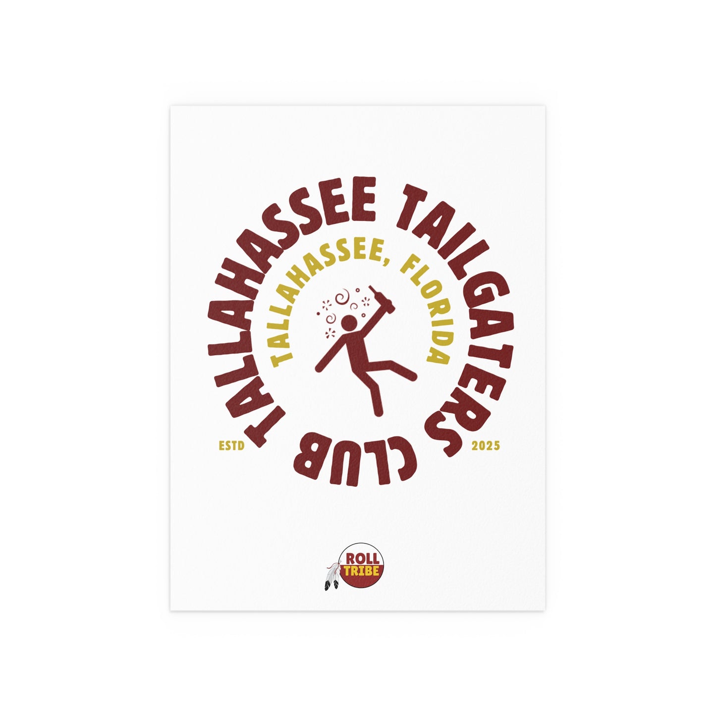 Gameday - "Tallahassee Tailgaters Club" Silk Dorm Room Poster