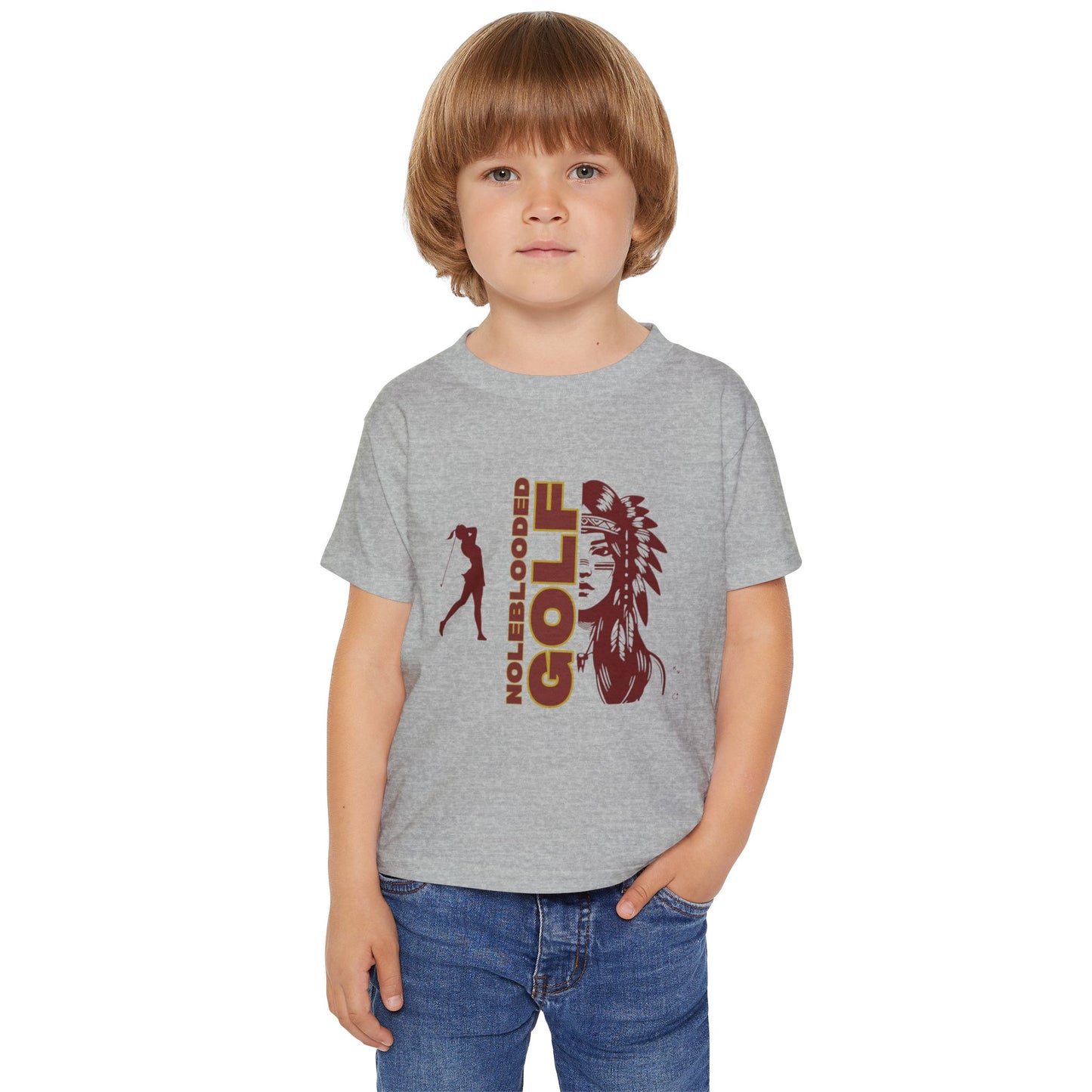 Noleblooded Athletics - Ladies Golf Double-Sided, Toddler T-Shirt