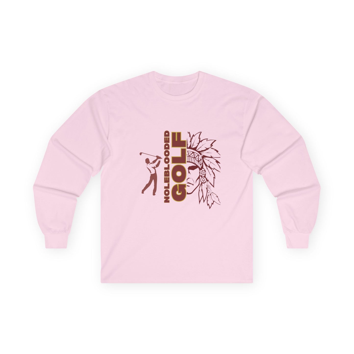 Noleblooded Athletics - Golf Unisex Ultra Cotton Double-Sided, Long Sleeve Tee