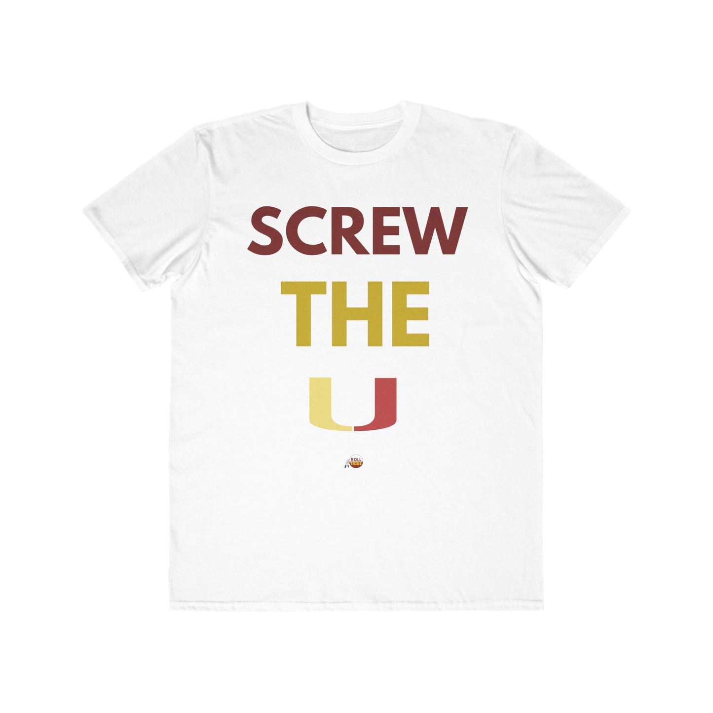 Men's Lightweight Fashion Tee - 'Screw The U' Statement Tee for Sports Fans