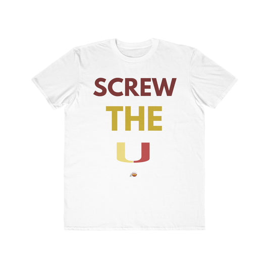 Men's Lightweight Fashion Tee - 'Screw The U' Statement Tee for Sports Fans