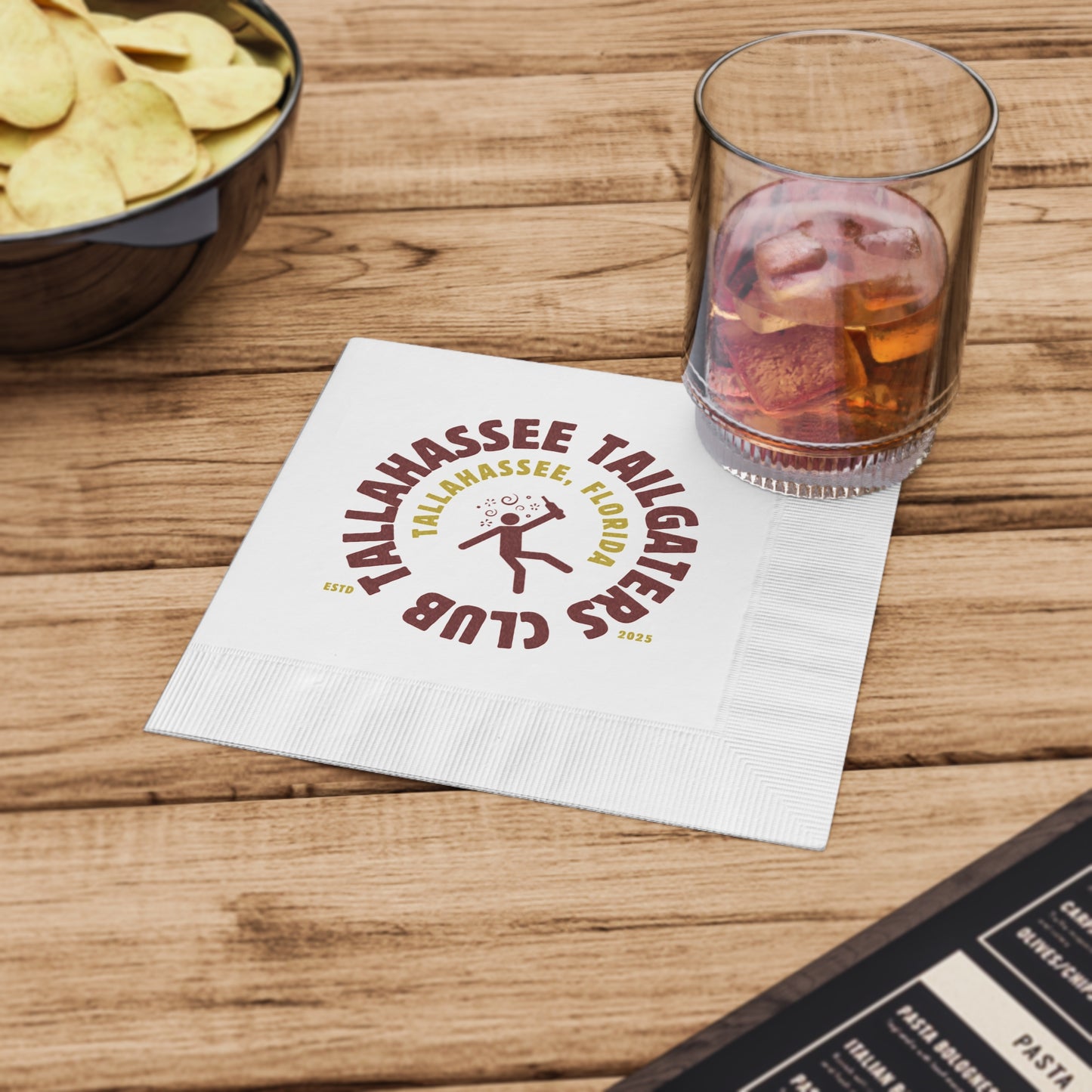 Tallahassee Tailgater Club Napkins - Perfect for Game Day Celebrations