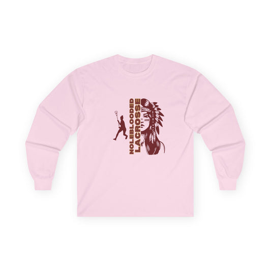 Noleblooded Athletics - Ladies Lacrosse Double-Sided, Long Sleeve Tee