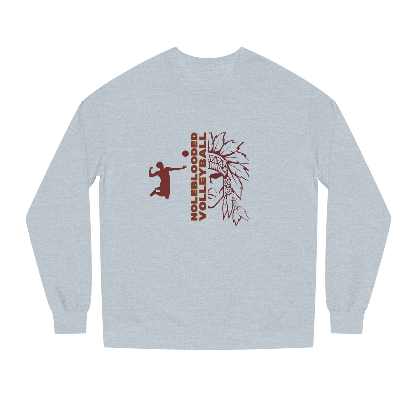 Noleblooded Athletics - Volleyball Unisex Double-Sided, Crew Neck Sweatshirt
