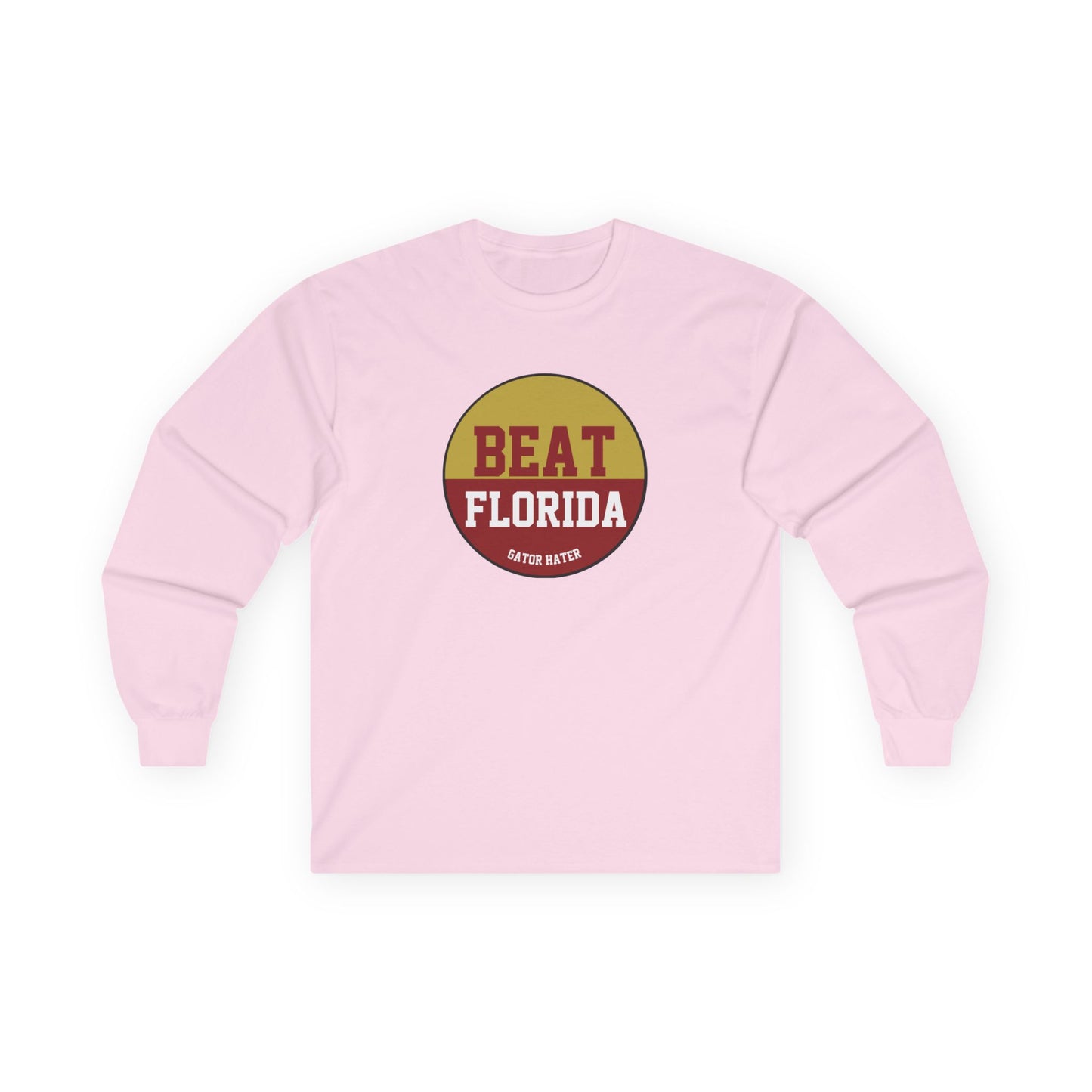 Gameday - "BEAT FLORIDA Gator Hater Button" Unisex Long Sleeve Tee
