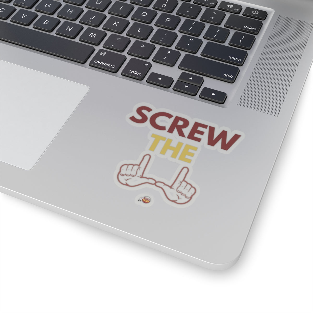 Humorous Screw the Rules Kiss-Cut Stickers - Fun Laptop Decor