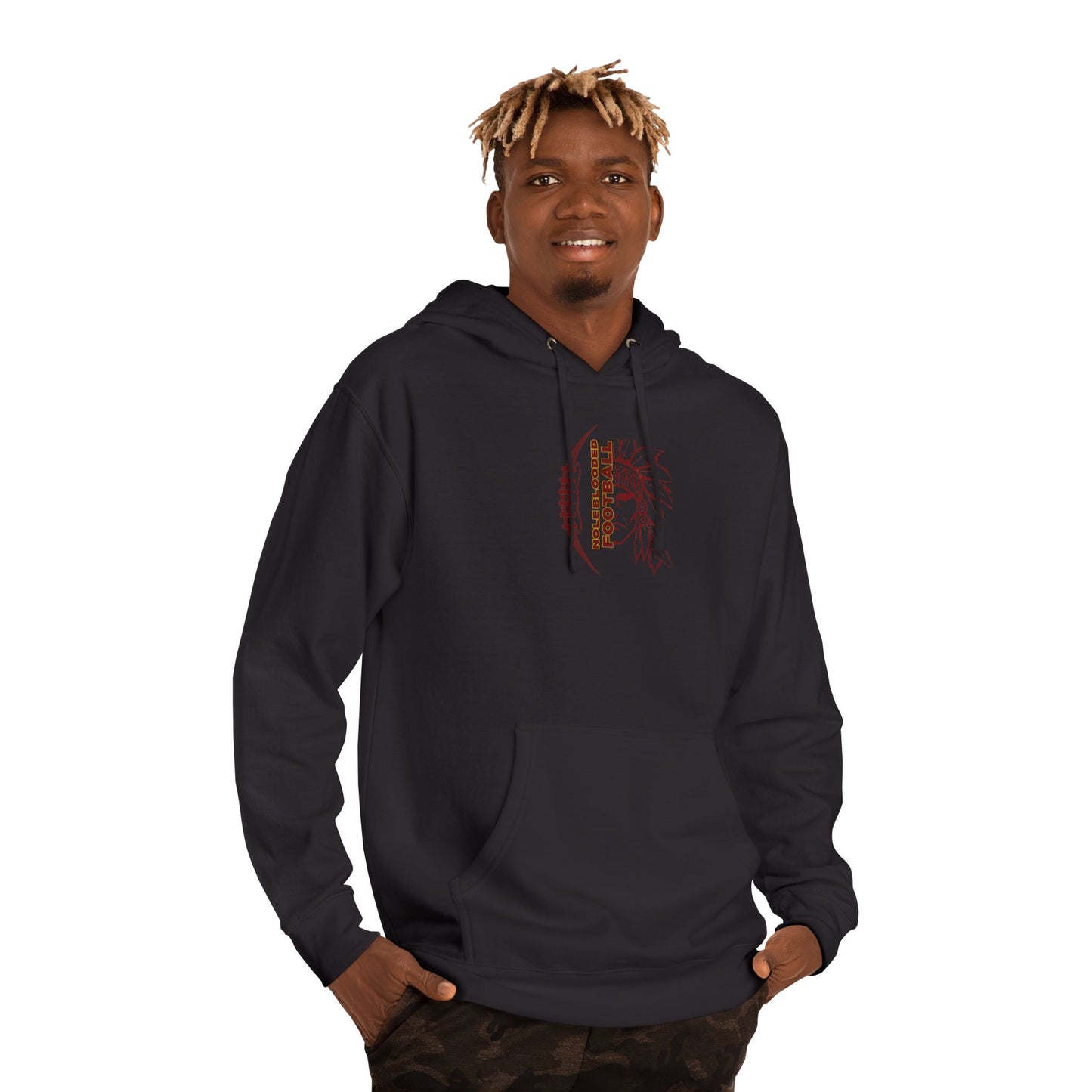 NOLEBLOODED Football Unisex Double-Sided, Hooded Sweatshirt