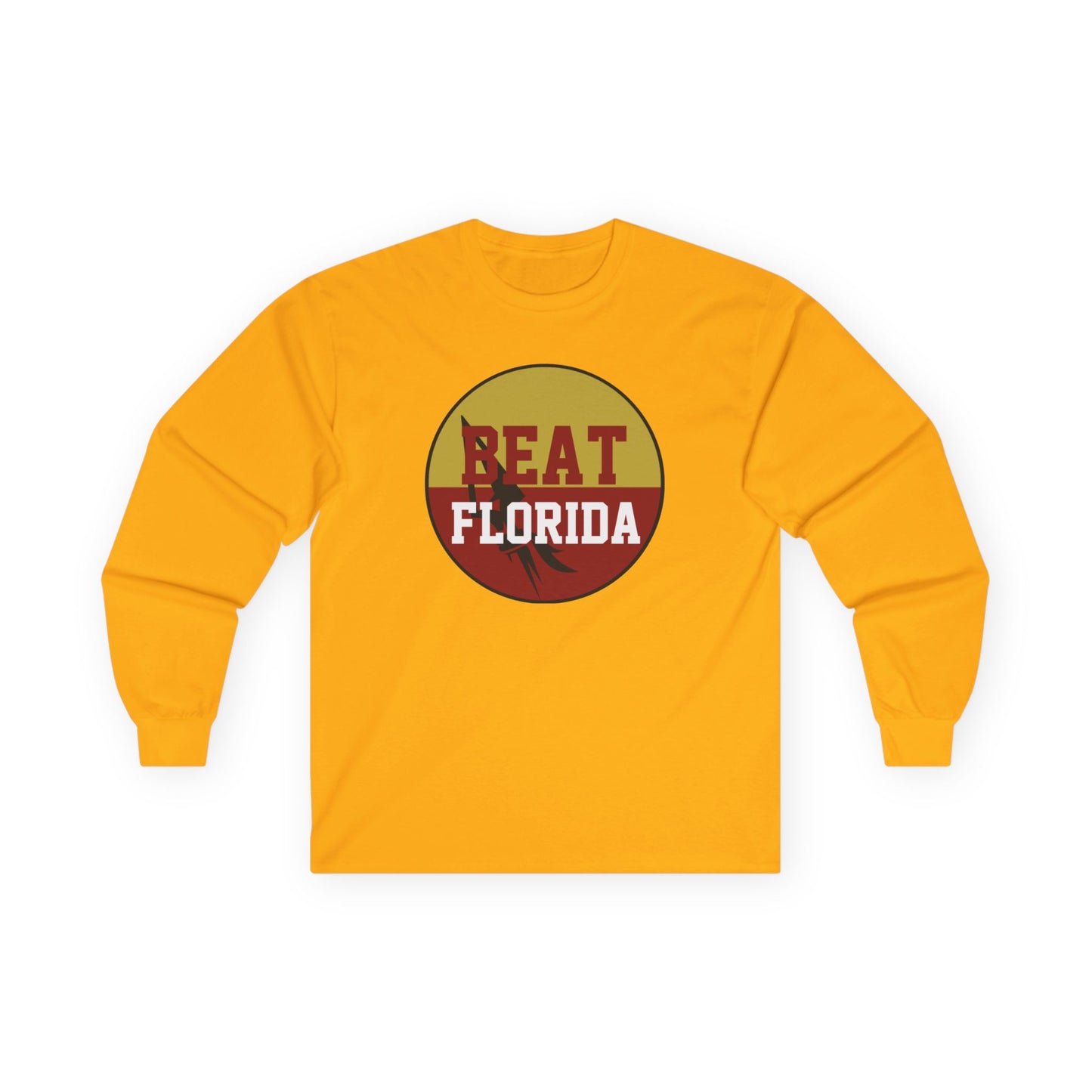Gameday - "BEAT FLORIDA Button" Long Sleeve Tee