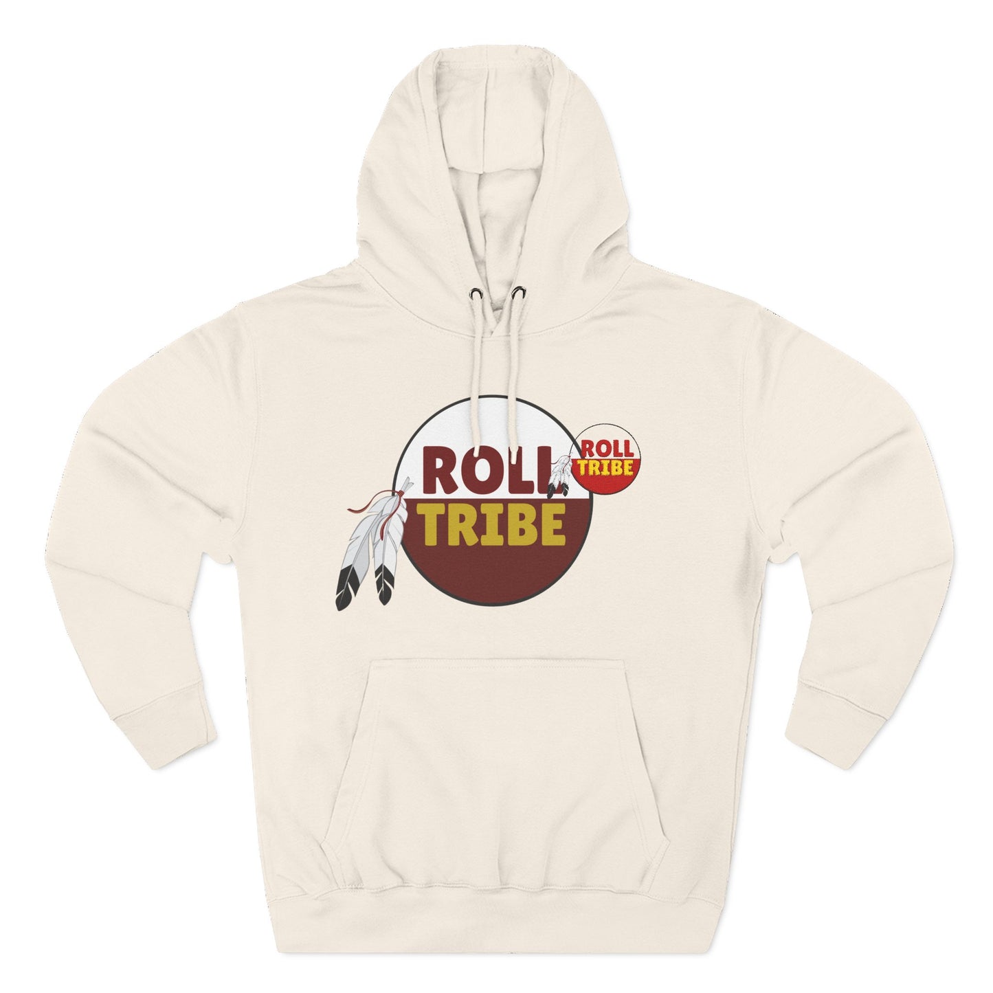 Roll Tribe Embroidered, Three-Panel Fleece Hoodie