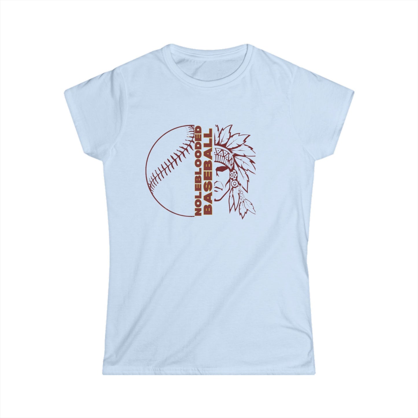 Noleblooded Athletics - Baseball Women's Double-Sided, Softstyle Tee
