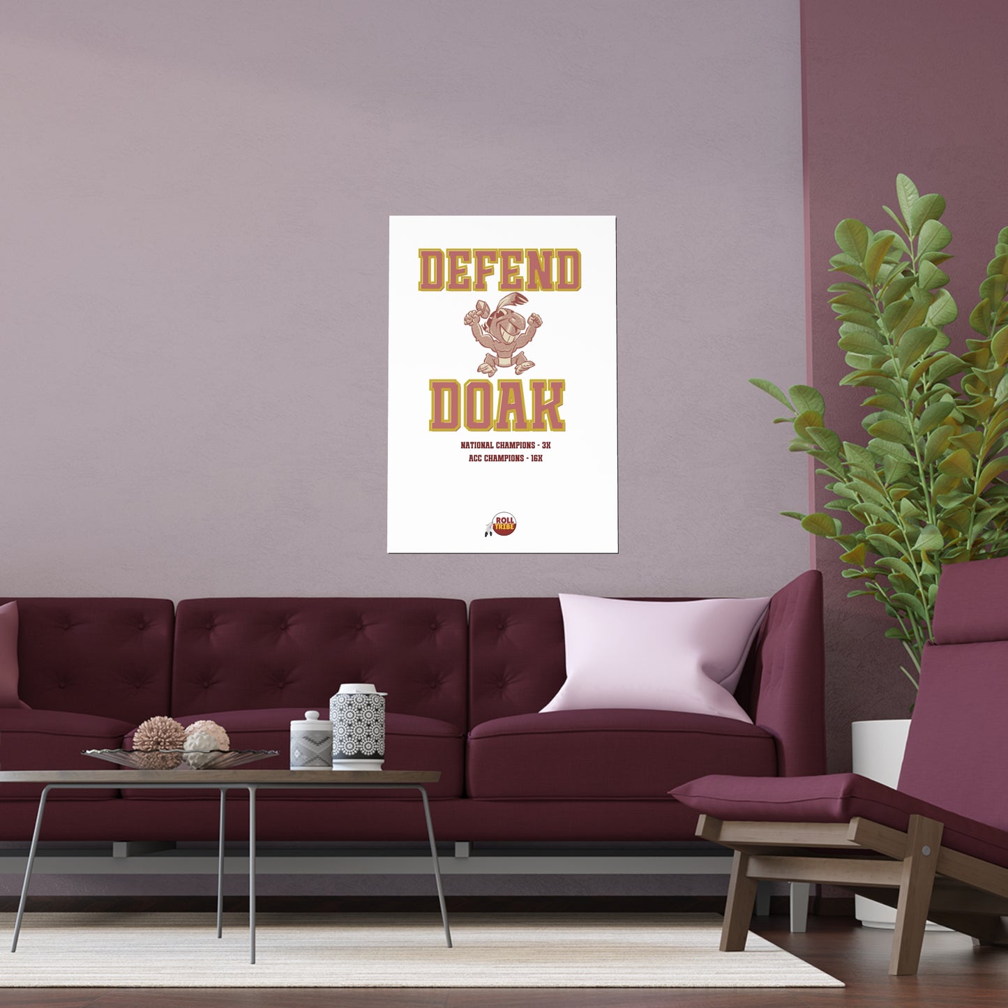 Gameday - "DEFEND DOAK" Silk Dorm Room Poster