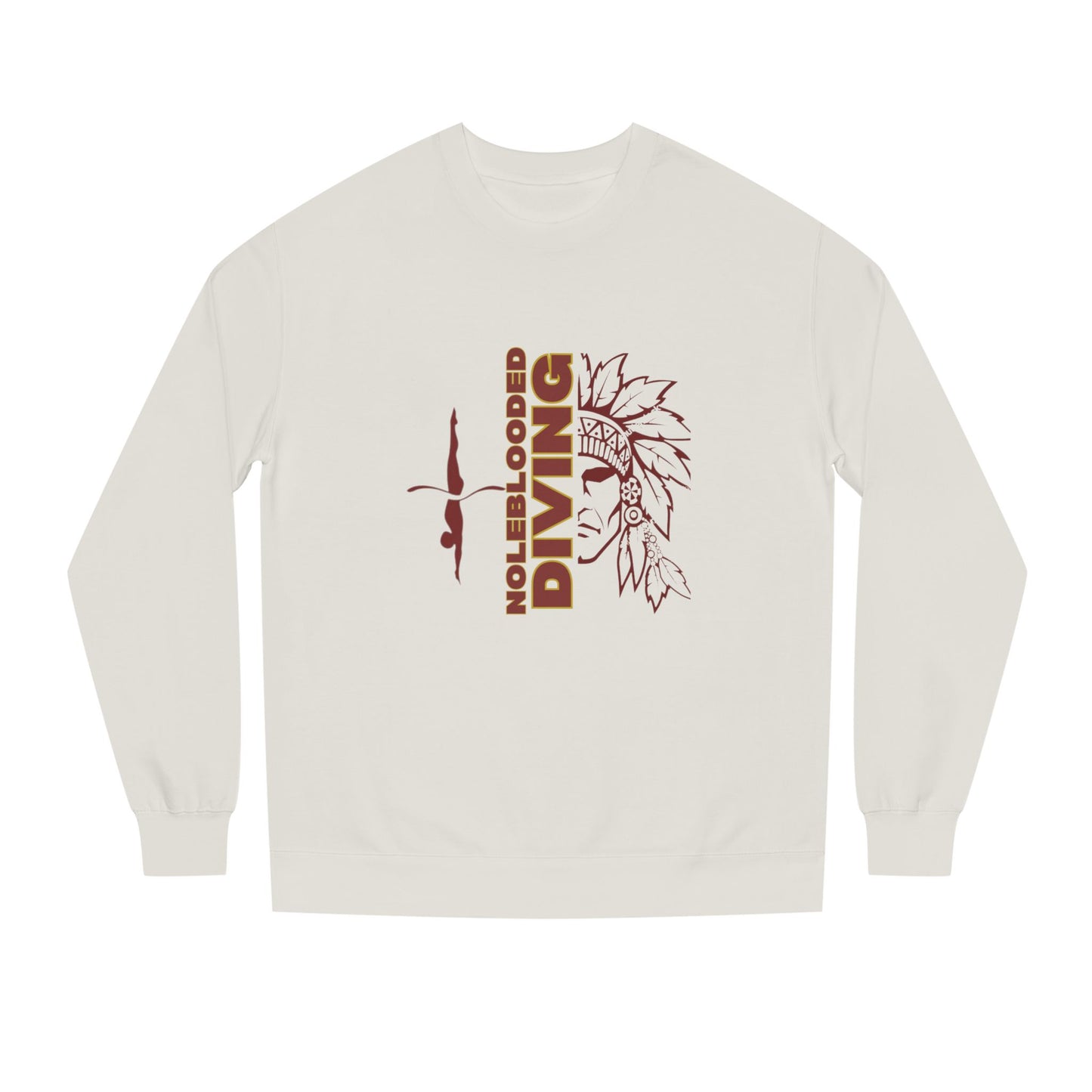 Noleblooded Athletics - Diving Unisex Double-Sided, Crew Neck Sweatshirt