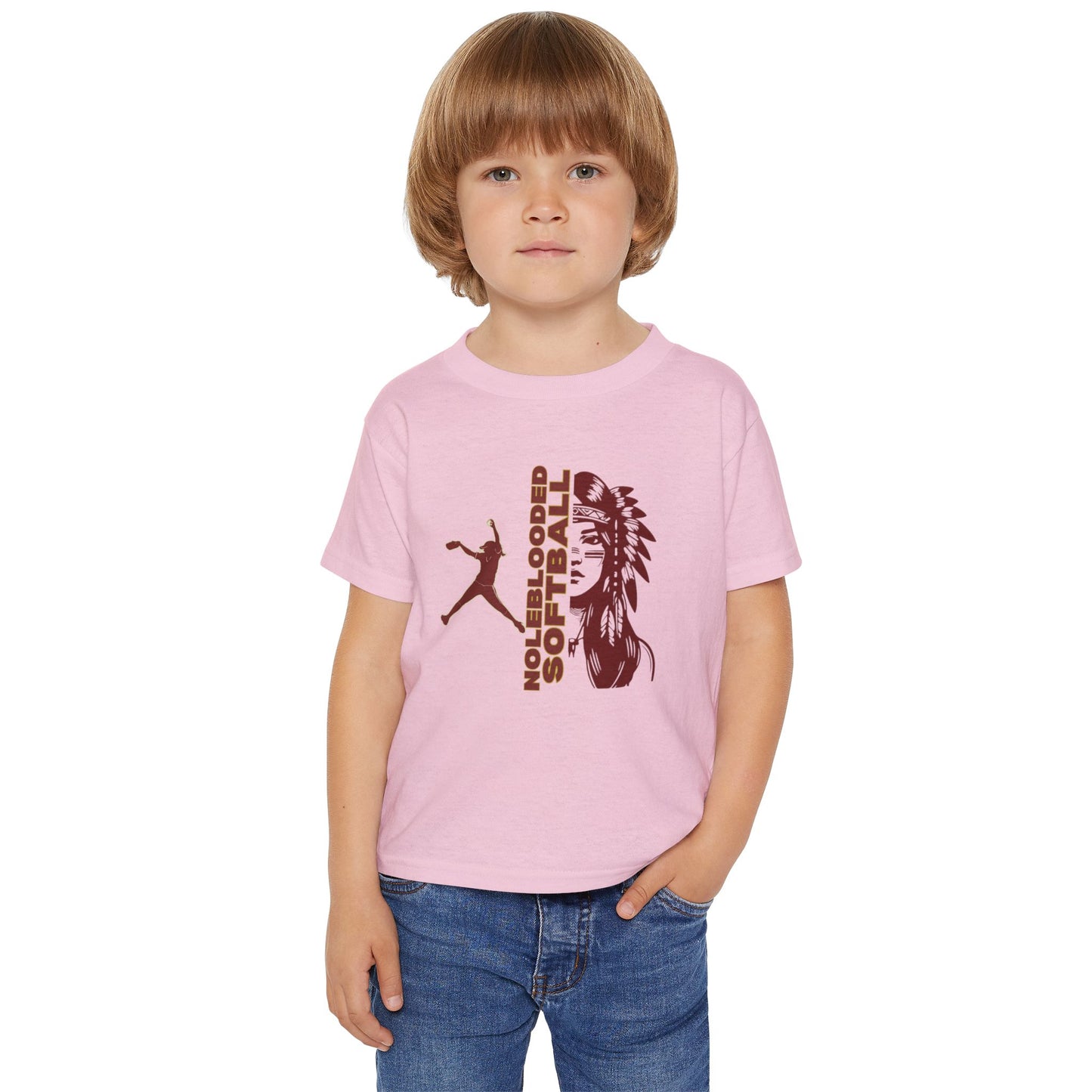 Noleblooded Athletics - Softball Double-Sided, Toddler T-shirt