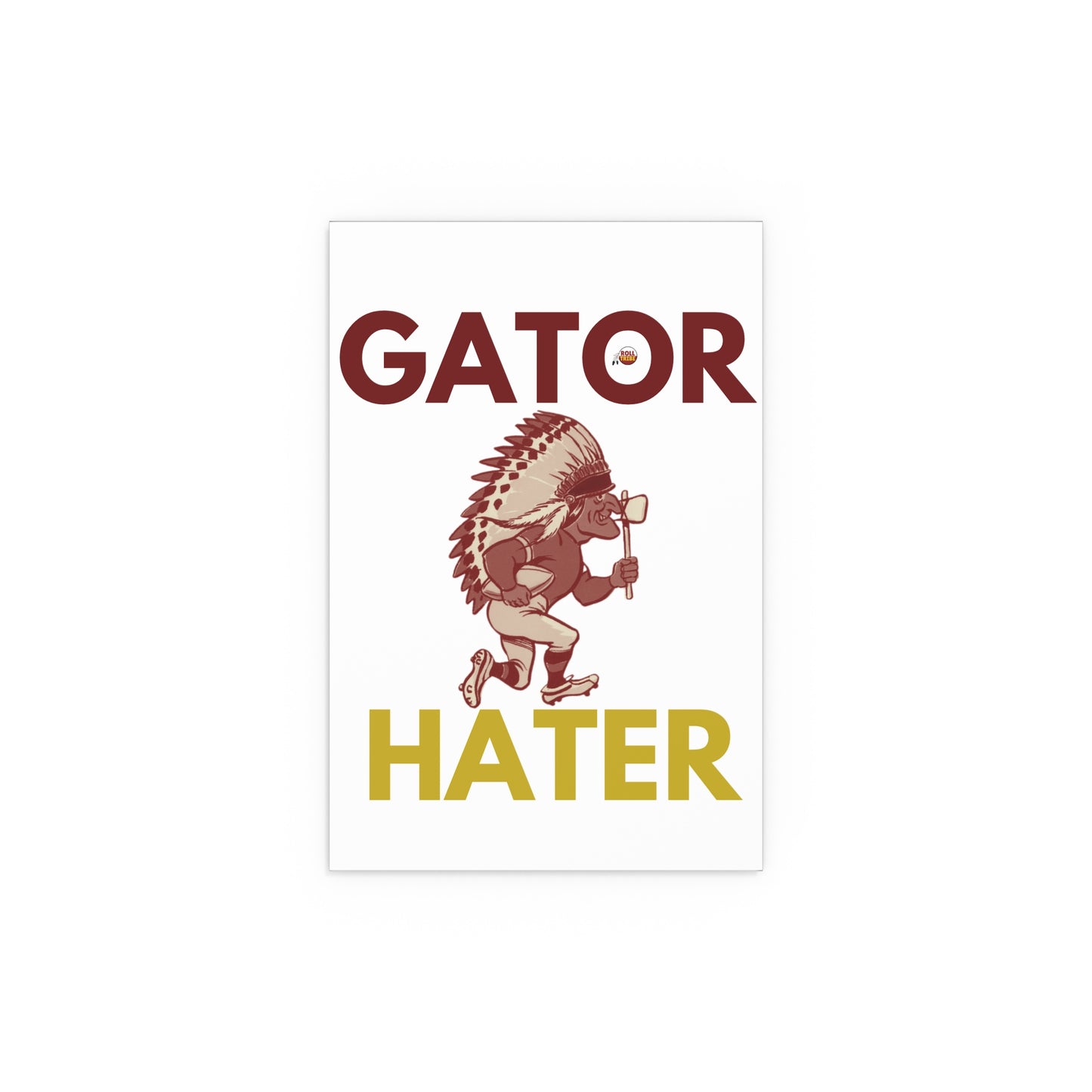 Gator Hater Silk Poster – Vibrant Indoor/Outdoor Wall Art for Gator Enthusiasts