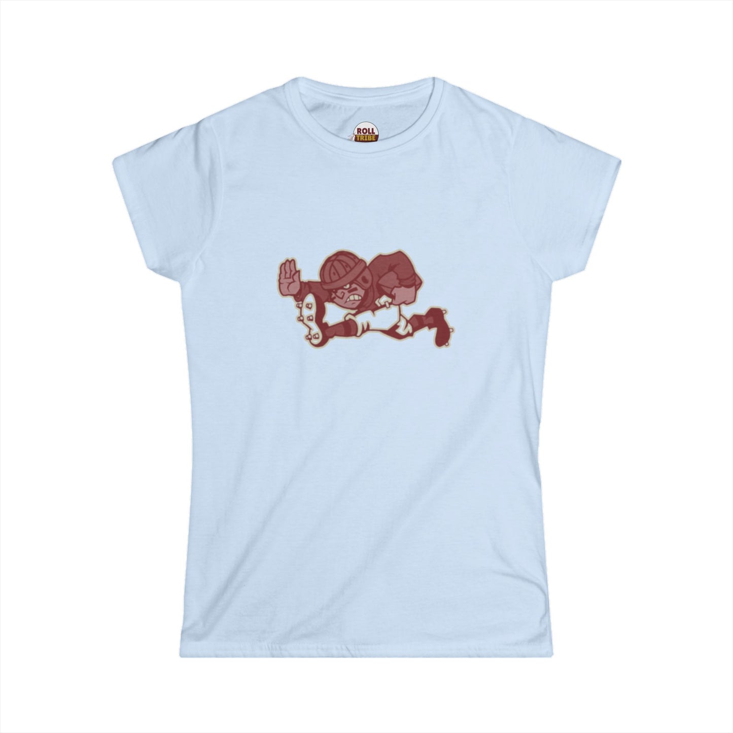 Roll Tribe - "Old Skewl Football" Women's Softstyle Tee
