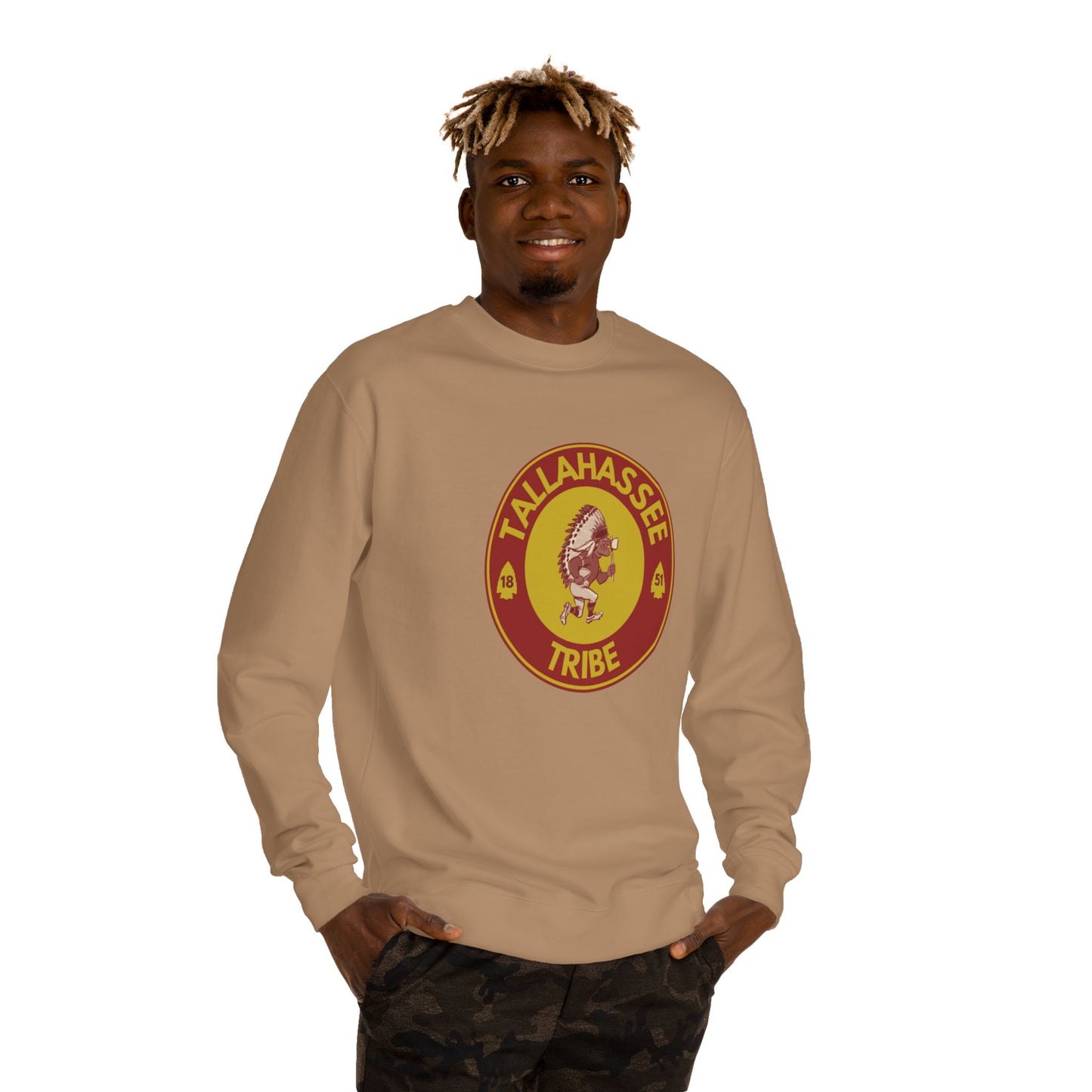 Roll Tribe :Tallahassee Tribe" Double-Sided, Unisex Crew Neck Sweatshirt